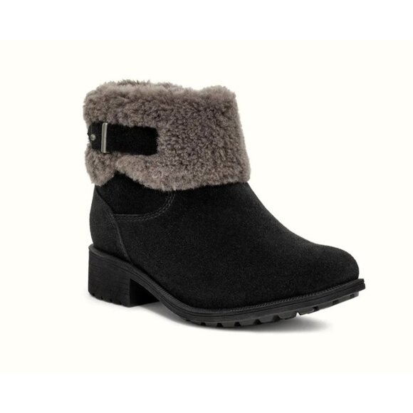 UGG Bodie Cuff Boots Womens 9.5 Fur Shearling Winter Cozy Outdoors Boho Warm - Picture 1 of 9